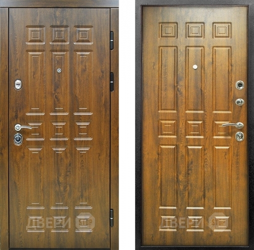 Входная металлическая Дверь Снедо Спарта 2К Винорит Темный дуб в Егорьевске