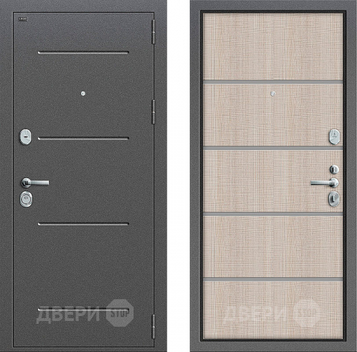 Входная металлическая Дверь Groff Т2-204 Cappuccino Crosscut в Егорьевске