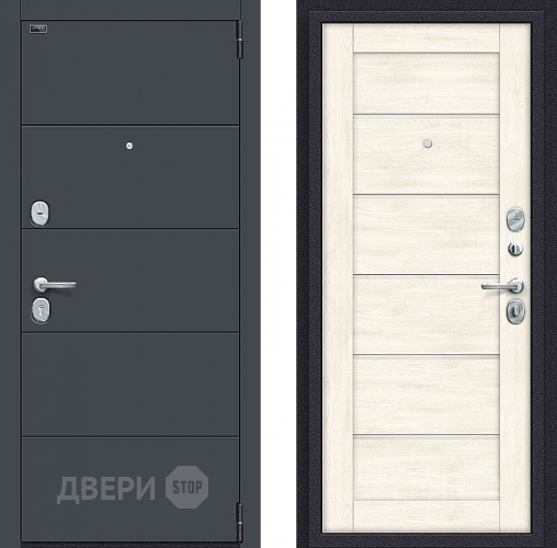 Входная металлическая Дверь Bravo Порта S-3 4/Л22 Nordic Oak в Егорьевске