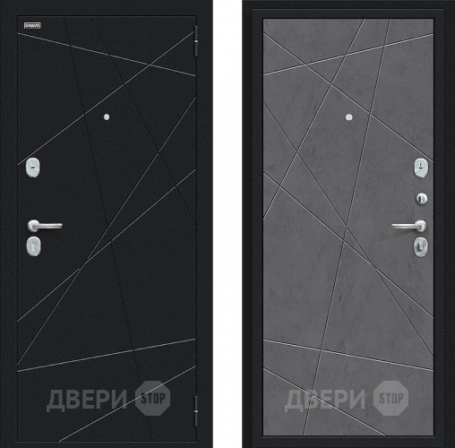 Входная металлическая Дверь Bravo Граффити-5 Букле черное/Slate Art в Егорьевске