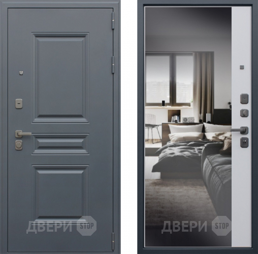 Входная металлическая Дверь АСД Барселона с зеркалом в Егорьевске