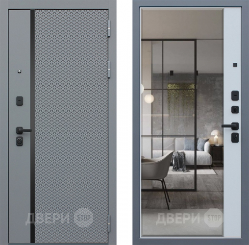 Входная металлическая Дверь АСД Манчестер с зеркалом в Егорьевске