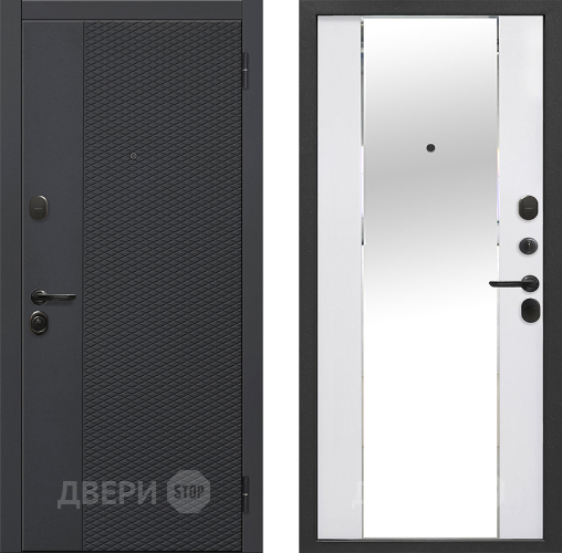 Дверь Флорида Зеркало Фацет Эммалит Белый в Егорьевске