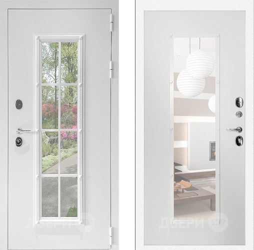 Входная металлическая Дверь Дверной Континент Тичино Белая в Егорьевске