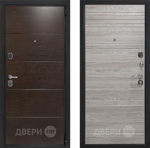 Входная металлическая Дверь Дверной Континент Белград Вяз Каньон Какао в Егорьевске