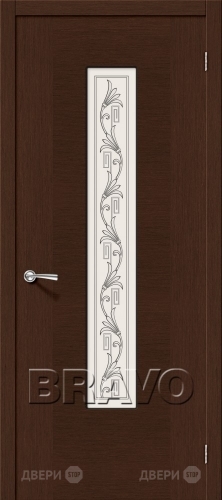 Межкомнатная дверь со стеклом Рондо (Венге) в Егорьевске