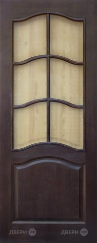 Межкомнатная дверь 7-ПО темный лак в Егорьевске