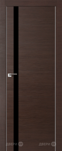 Межкомнатная дверь ProfilDoors 6Z венге кроскут (черный лак) в Егорьевске