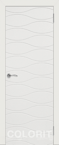 Межкомнатная дверь Граффити 3 ПГ белая эмаль в Егорьевске