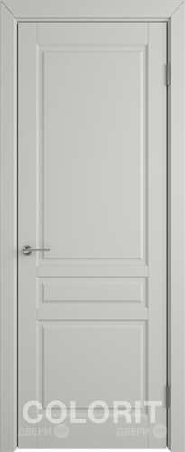 Межкомнатная дверь К2 ПГ светло-серая эмаль в Егорьевске