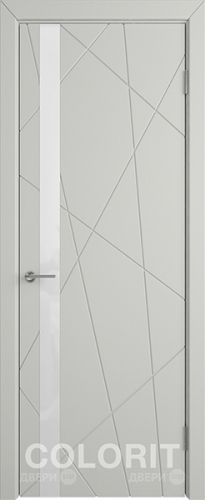 Межкомнатная дверь К5 ПО светло-серая эмаль в Егорьевске