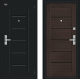 Входная металлическая Дверь Bravo Райт Букле черное/Wenge Veralinga в Егорьевске