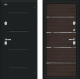 Входная металлическая Дверь Bravo Thermo Лайн Букле черное/Wenge Veralinga в Егорьевске
