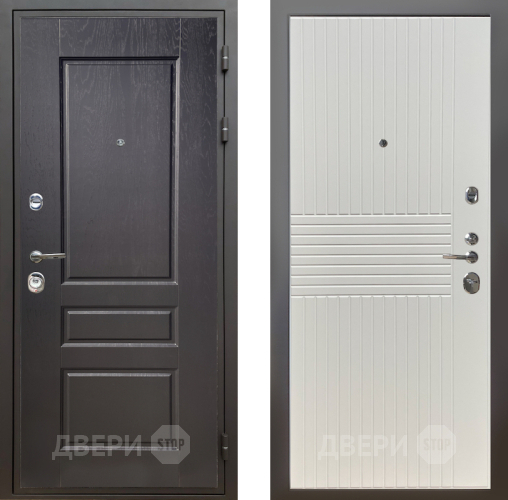 Входная металлическая Дверь Шелтер (SHELTER) Комфорт Дуб английский 10 Силк Сноу в Егорьевске