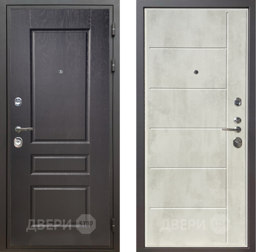 Входная металлическая Дверь Шелтер (SHELTER) Комфорт Дуб английский 11 Бетон крем в Егорьевске