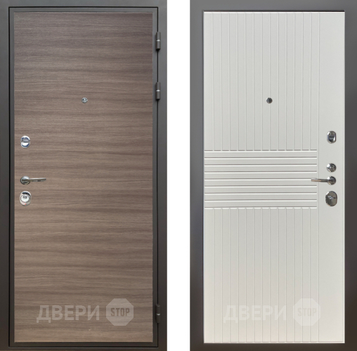 Входная металлическая Дверь Шелтер (SHELTER) Комфорт Дуб тоскано поперечный 10 Силк Сноу в Егорьевске