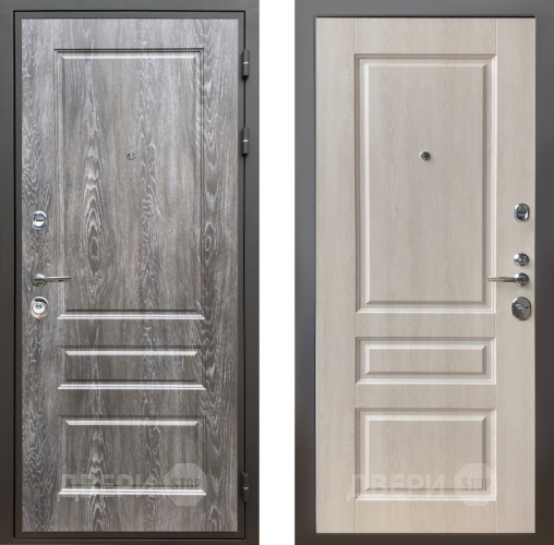 Входная металлическая Дверь Шелтер (SHELTER) Комфорт Дуб шале серебро 3 Дуб филадельфия крем в Егорьевске