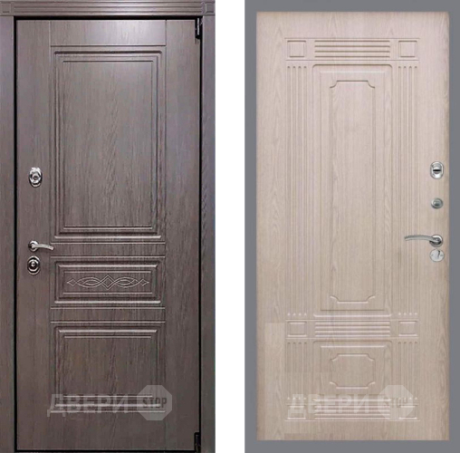 Входная металлическая Дверь Рекс (REX) Пренмиум-S FL-2 Беленый дуб в Егорьевске