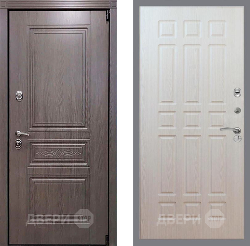 Входная металлическая Дверь Рекс (REX) Пренмиум-S FL-33 Беленый дуб в Егорьевске