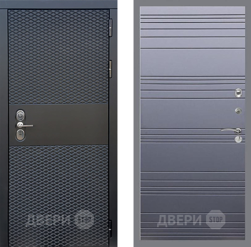Входная металлическая Дверь Стоп БЛЭК CISA Лайн Силк титан в Егорьевске