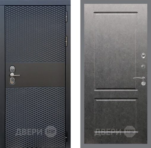 Входная металлическая Дверь Стоп БЛЭК CISA ФЛ-117 Штукатурка графит в Егорьевске