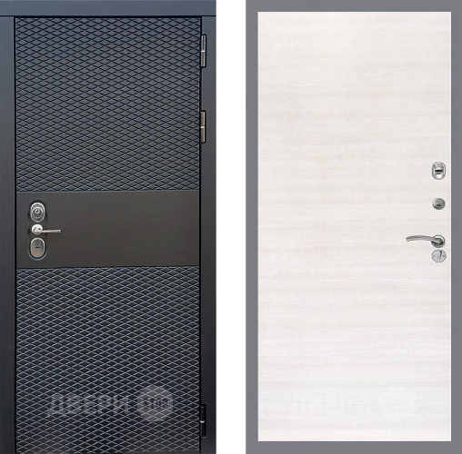 Входная металлическая Дверь Стоп БЛЭК CISA Гладкая Акация светлая в Егорьевске