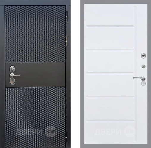 Входная металлическая Дверь Стоп БЛЭК CISA ФЛ-102 Белый ясень в Егорьевске