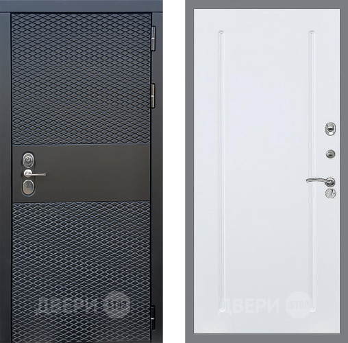 Входная металлическая Дверь Стоп БЛЭК CISA ФЛ-68 Силк Сноу в Егорьевске