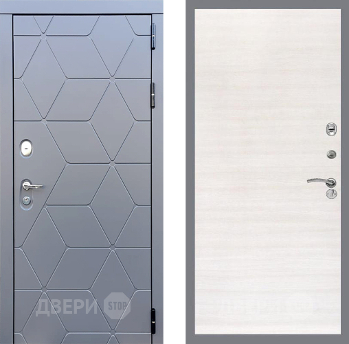 Входная металлическая Дверь Стоп КОСМО Гладкая Акация светлая в Егорьевске