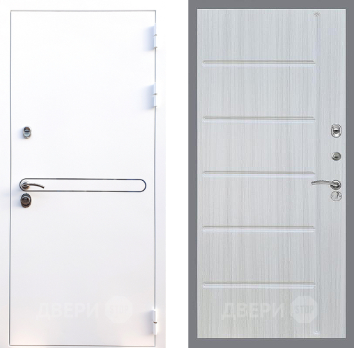 Входная металлическая Дверь Стоп Лайн Вайт ФЛ-102 Сандал белый в Егорьевске