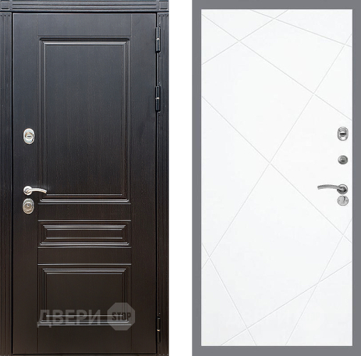 Входная металлическая Дверь Стоп МЕГАПОЛИС ФЛ-291 Силк Сноу в Егорьевске