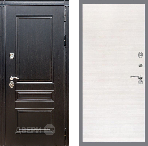 Входная металлическая Дверь Стоп МЕГАПОЛИС Гладкая Акация светлая в Егорьевске