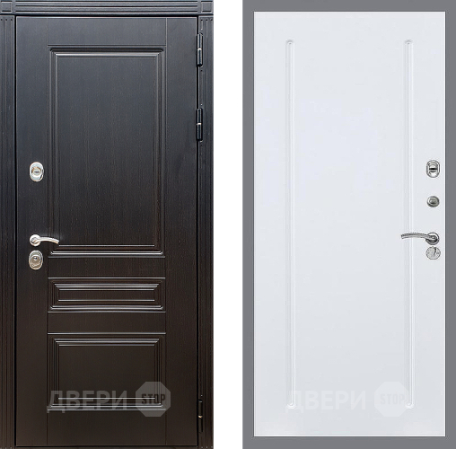 Входная металлическая Дверь Стоп МЕГАПОЛИС ФЛ-68 Силк Сноу в Егорьевске