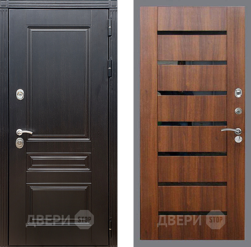 Входная металлическая Дверь Стоп МЕГАПОЛИС СБ-14 Орех бренди в Егорьевске