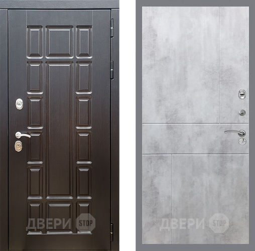 Входная металлическая Дверь Стоп НЬЮ ЙОРК ФЛ-290 Бетон светлый в Егорьевске