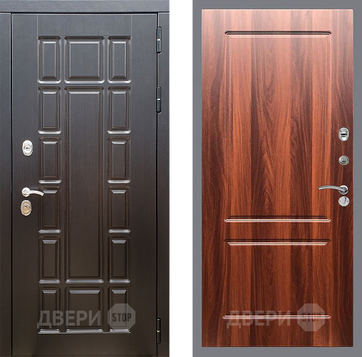 Входная металлическая Дверь Стоп НЬЮ ЙОРК ФЛ-117 Итальянский орех в Егорьевске