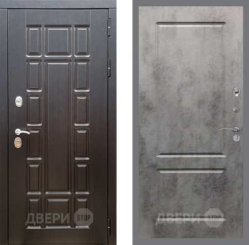 Входная металлическая Дверь Стоп НЬЮ ЙОРК ФЛ-117 Бетон темный в Егорьевске