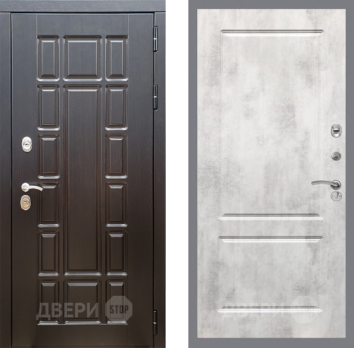 Входная металлическая Дверь Стоп НЬЮ ЙОРК ФЛ-117 Бетон светлый в Егорьевске