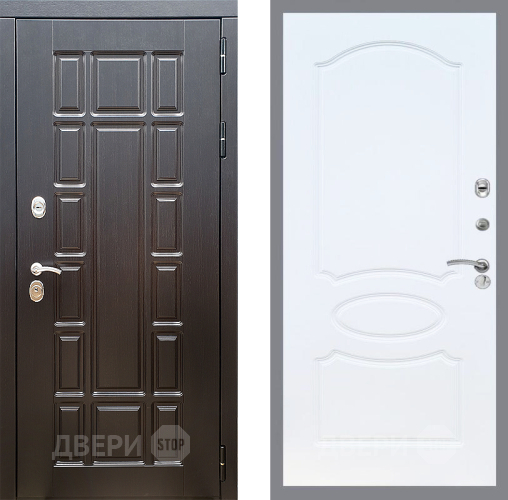 Входная металлическая Дверь Стоп НЬЮ ЙОРК ФЛ-128 Белый ясень в Егорьевске