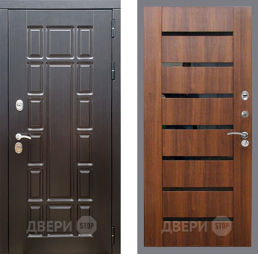 Входная металлическая Дверь Стоп НЬЮ ЙОРК СБ-14 Орех бренди в Егорьевске