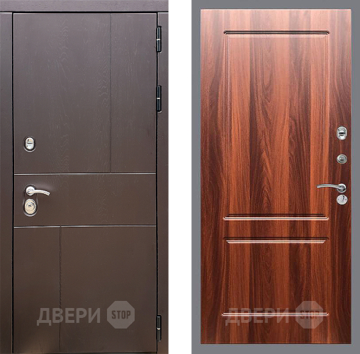 Входная металлическая Дверь Стоп УРБАН ФЛ-117 Итальянский орех в Егорьевске