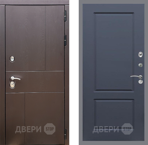 Входная металлическая Дверь Стоп УРБАН ФЛ-117 Силк титан в Егорьевске