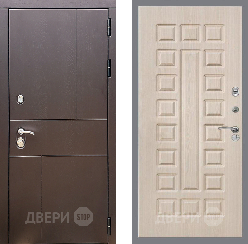 Входная металлическая Дверь Стоп УРБАН ФЛ-183 Беленый дуб в Егорьевске