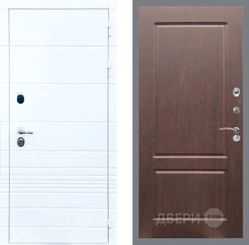 Входная металлическая Дверь Стоп ТРЕНДО ФЛ-117 Орех премиум в Егорьевске