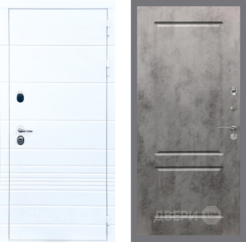 Входная металлическая Дверь Стоп ТРЕНДО ФЛ-117 Бетон темный в Егорьевске