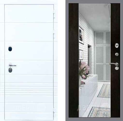 Входная металлическая Дверь Стоп ТРЕНДО Зеркало СБ-16 Венге в Егорьевске