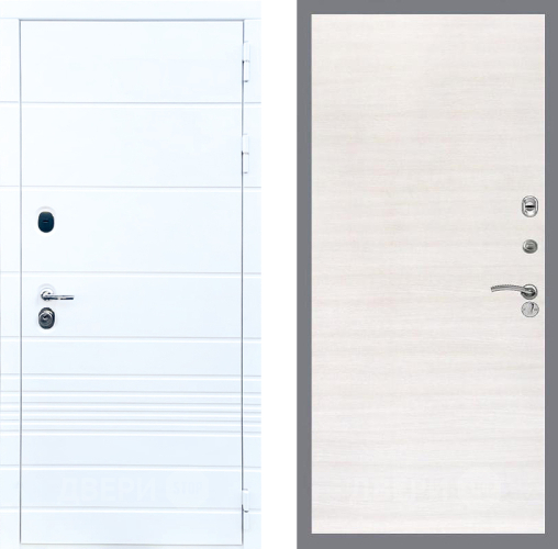 Входная металлическая Дверь Стоп ТРЕНДО Гладкая Акация светлая в Егорьевске