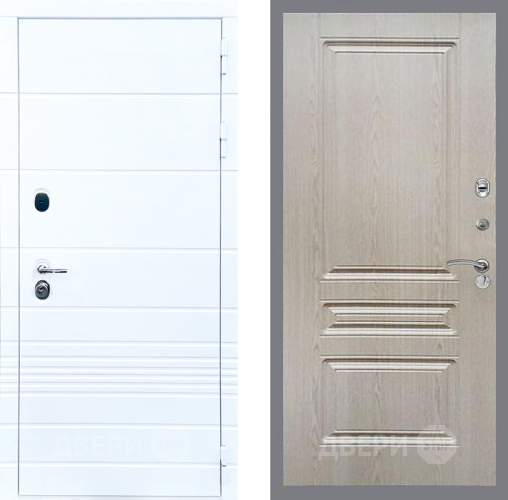 Входная металлическая Дверь Стоп ТРЕНДО ФЛ-243 Беленый дуб в Егорьевске