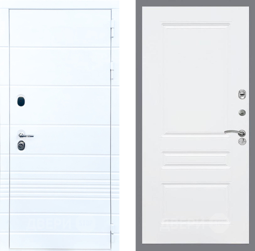 Входная металлическая Дверь Стоп ТРЕНДО ФЛ-243 Силк Сноу в Егорьевске