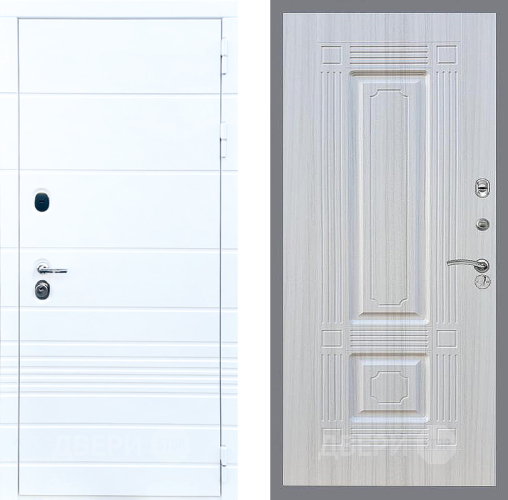 Входная металлическая Дверь Стоп ТРЕНДО ФЛ-2 Сандал белый в Егорьевске